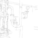 showing a scribbled customized solution of an Ex p enclosure with a Pepperl+Fuchs purge and pressurization system
