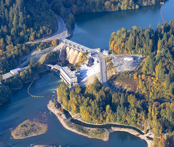 a water power plant in Canada