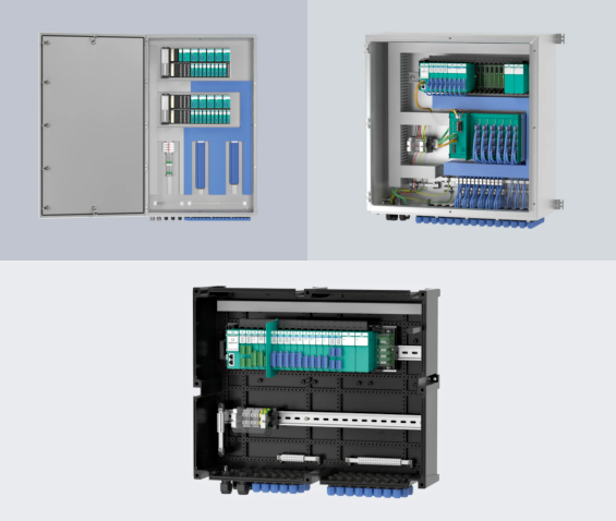 Remote-I/O-Feldverteiler in GFK- und Edelstahlgehäusen