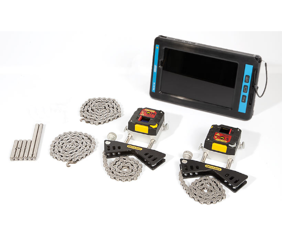 The image shows the measuring units that are part of the XT-550 system, including the Tab-Ex 03 tablet.